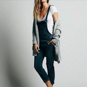 Free People skinny overalls